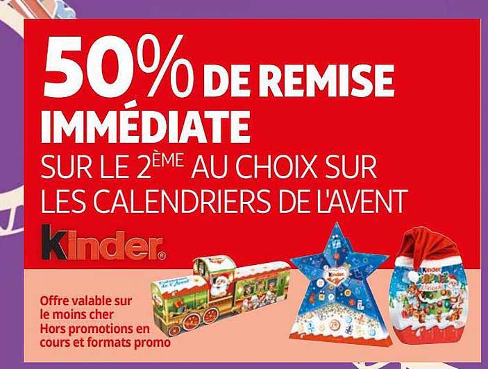 calendrier de l'avent kinder