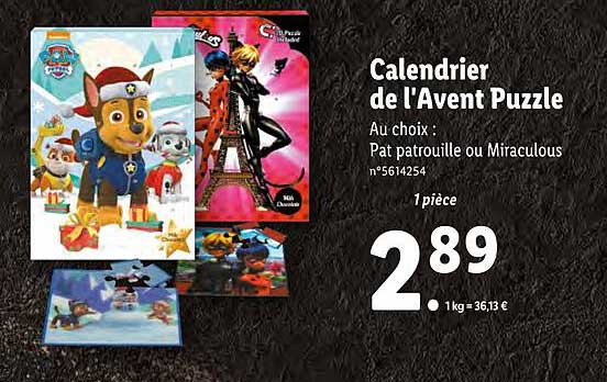 calendrier de l'avent puzzle