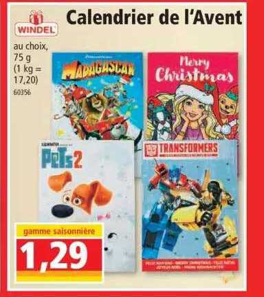 calendrier de l'avent windel