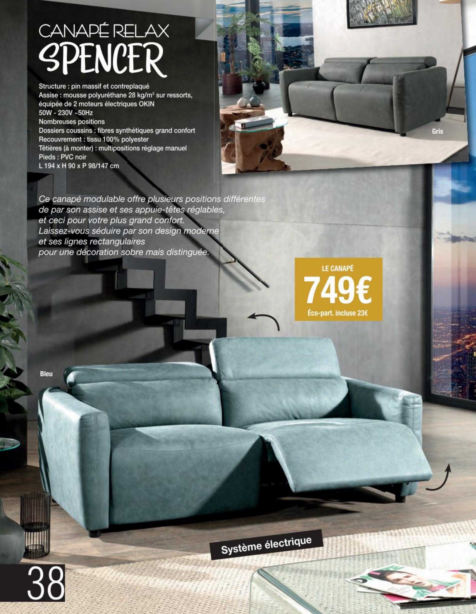 Canapé Relax Spencer