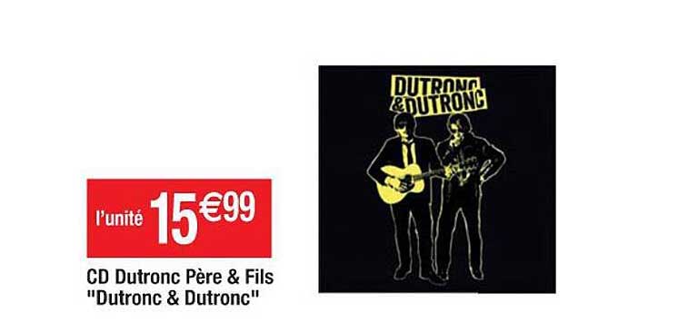 cd dutronc père & fils "dutronc & dutronc"