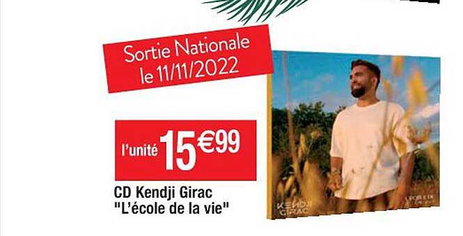 cd kendji girac "l'école de la vie"