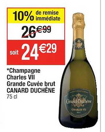 champagne charles VII grande cuvée brut canard duchêne