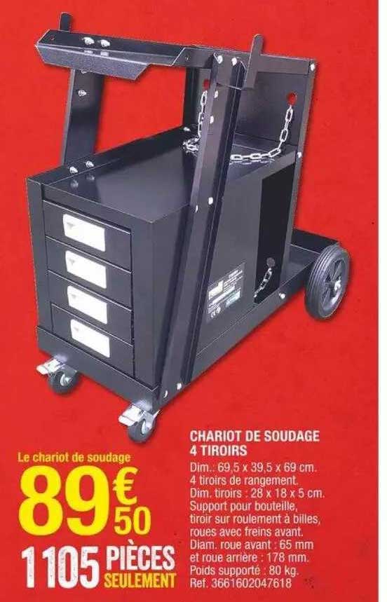 chariot de soudage 4 tiroirs