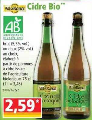 cidre bio val de rance