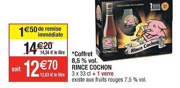 coffret 8,5% vol. rince cochon