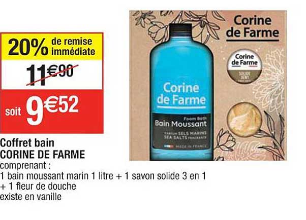 coffret bain corine de farme