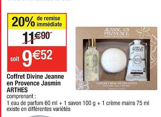 coffret divine jeanne en provence jasmin arthes