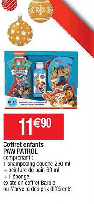 coffret enfants paw patrol
