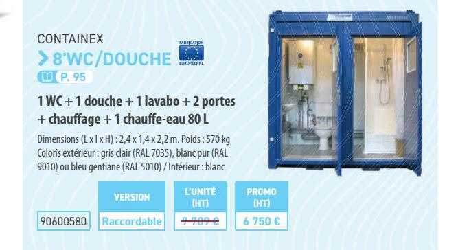 containex 8'wc-douche