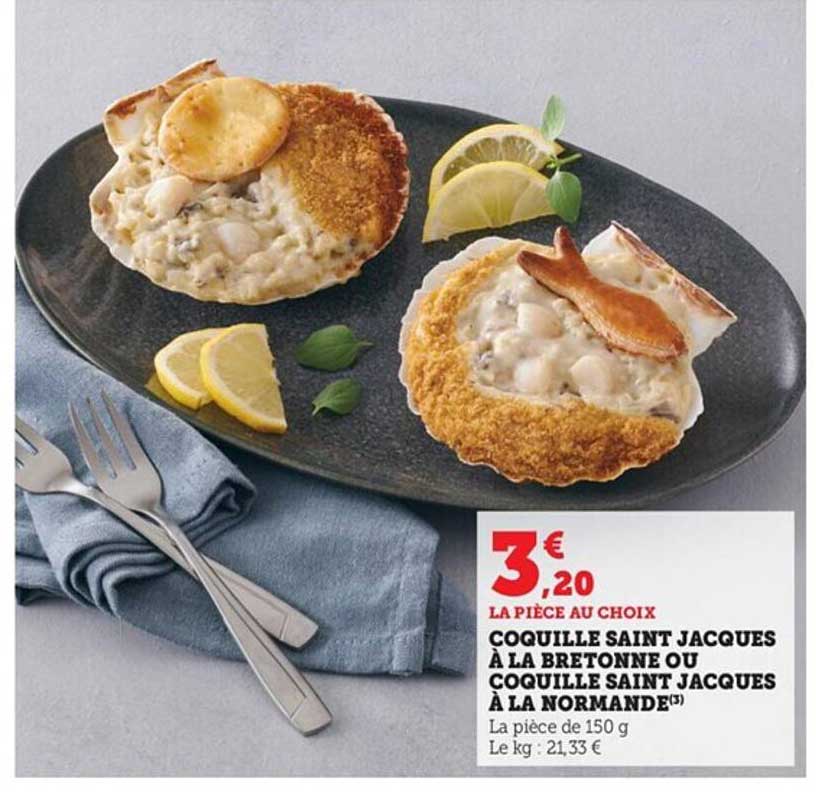 coquille saint jacques à la bretonne ou coquille saint jacques à la normande