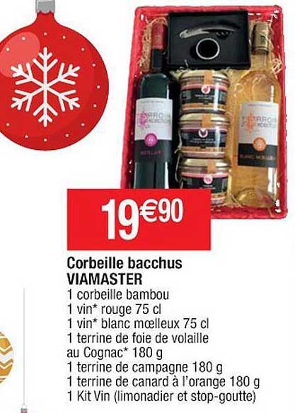 corbeille bacchus viamaster