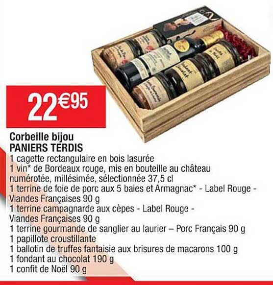 corbeille bijou paniers terdis