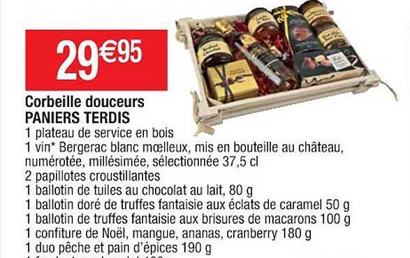 corbeille douceurs paniers terdis