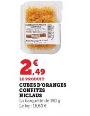 cubes d'oranges confites niclaus