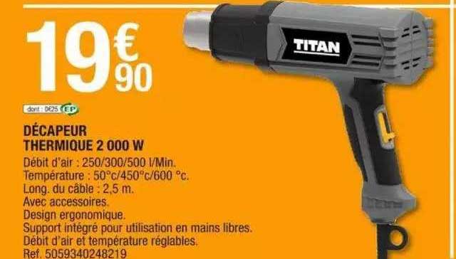 Décapeur Thermique 2000 W Titan