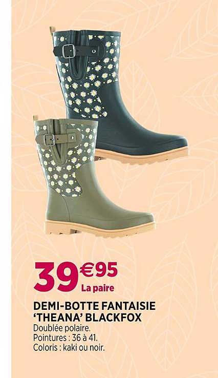 demi-botte fantaisie 'theana' blackfox