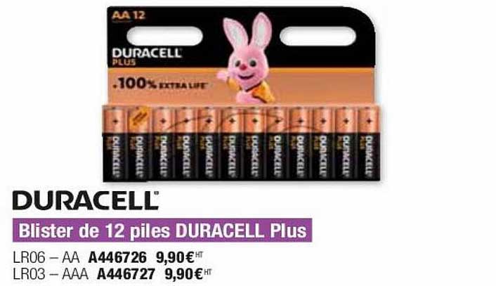 Duracell Blister De 12 Piles Duracell Plus
