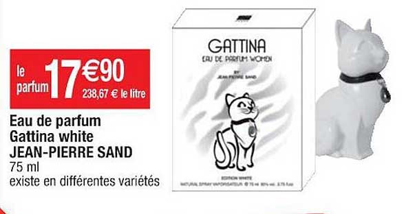 eau de parfum gattina white jean-pierre sand