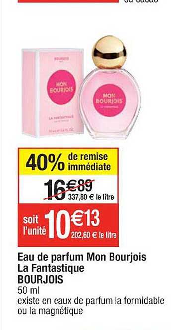 eau de parfum mon bourjois la fantastique bourjois