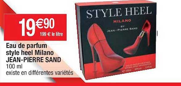 eau de parfum style heel milano jean-pierre sand