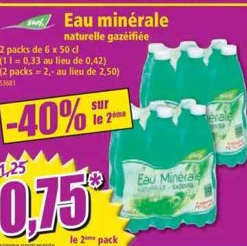 eau minérale naturelle gazéifiée cerf