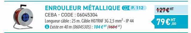 enrouleur métallique ceba