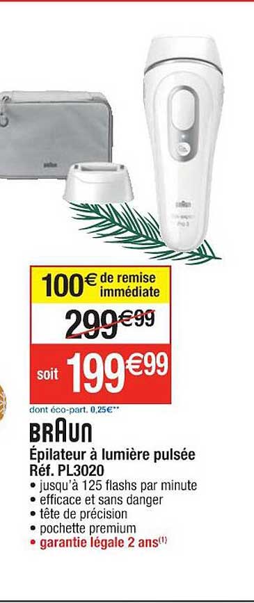 épilateur à lumière pulsée braun