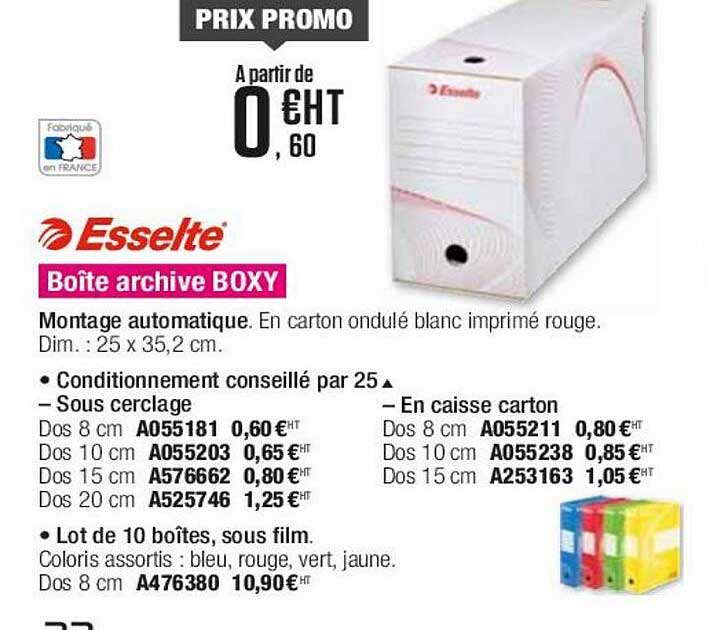esselte boîte archive boxy
