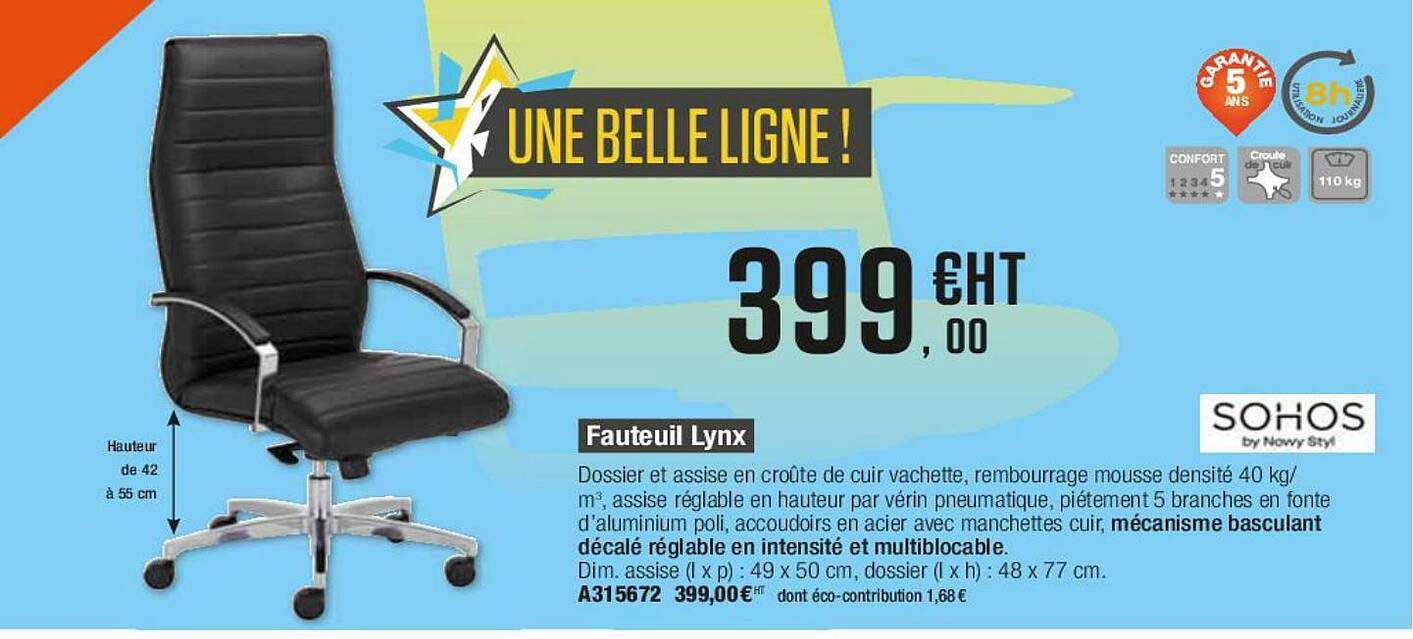 Fauteuil Lynx Sohos