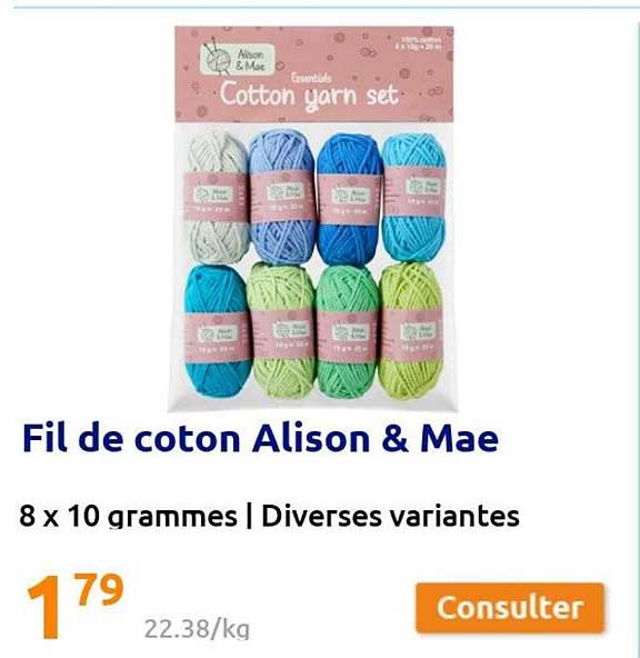 fil de coton alison & mae