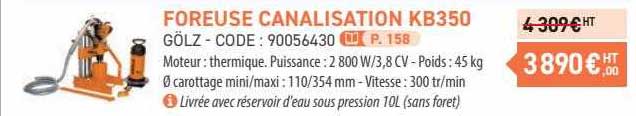 foreuse canalisation kb350 gölz