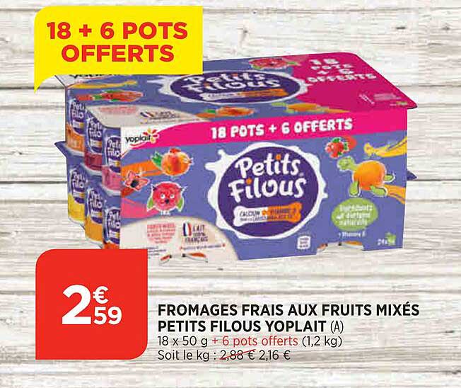 Fromages Frais Aux Fruits Mixés Petits Filous Yoplait
