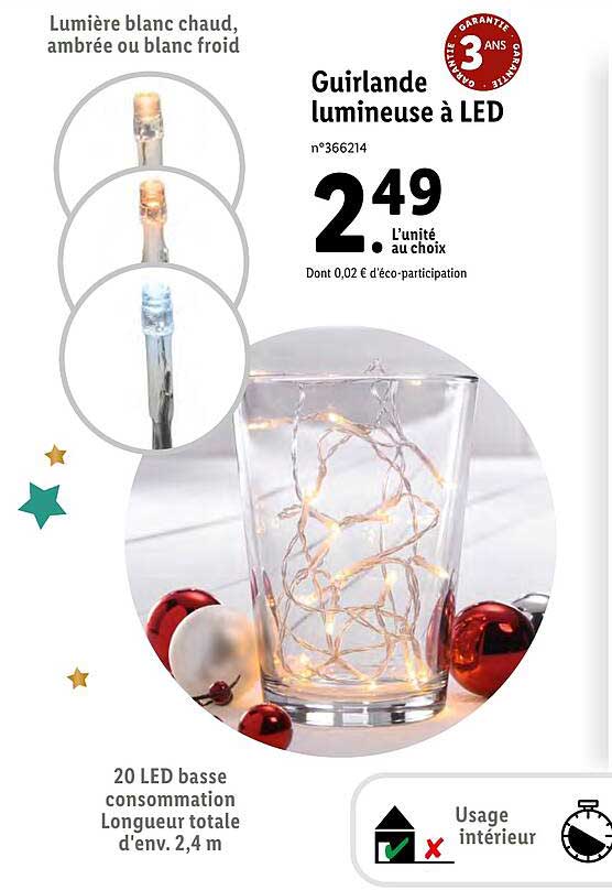 Guirlande Lumineuse à Led