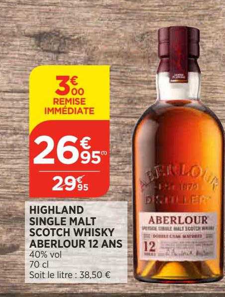 highland single malt scotch whisky aberlour 12 ans