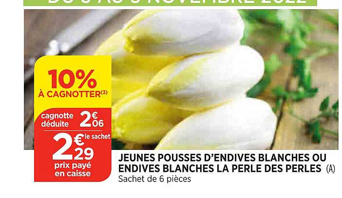 jeunes pousses d'endives blanches ou endives blanches la perle des perles