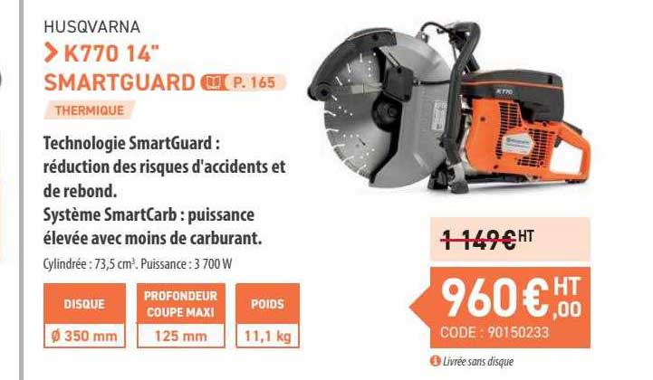 K770 14" Smartguard Husqvarna