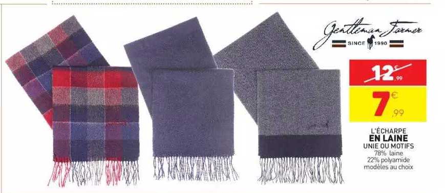 l'écharpe en laine gentleman farmer
