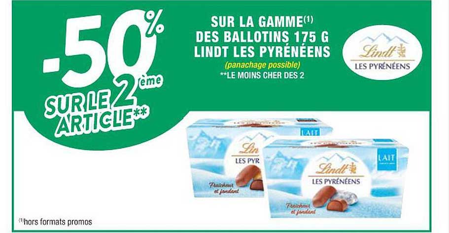 la gamme des ballotins 175 g lindt les pyrénéens