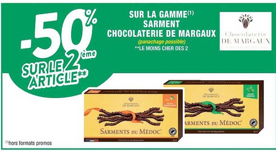 la gamme sarment chocolaterie de margaux