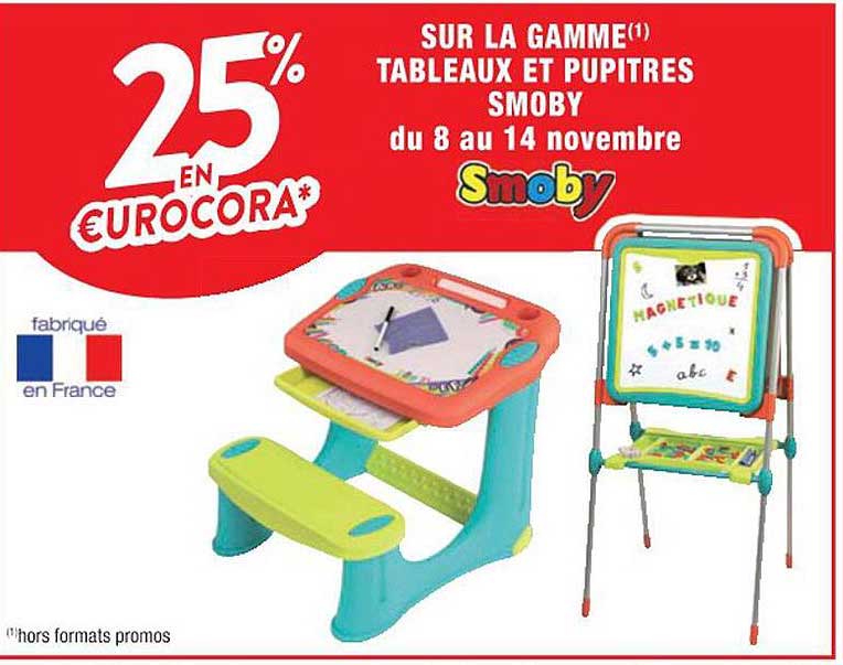la gamme tableaux et pupitres smoby