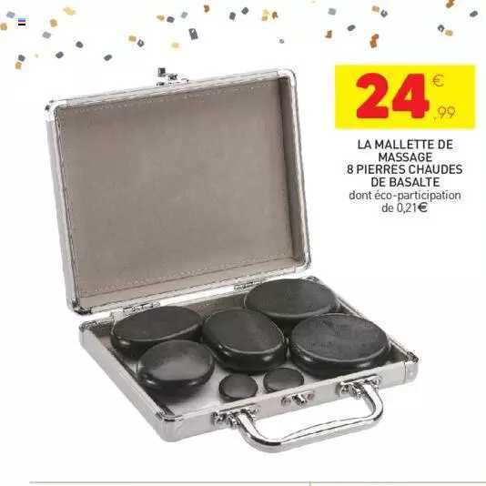 la malette de massage 8 pierres chaudes de basalte