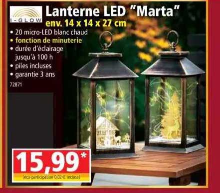 lanterne led "marta" i-glow