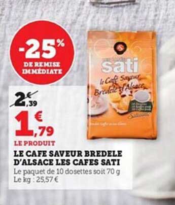 le café saveur bredele d'alsace les cafés sati