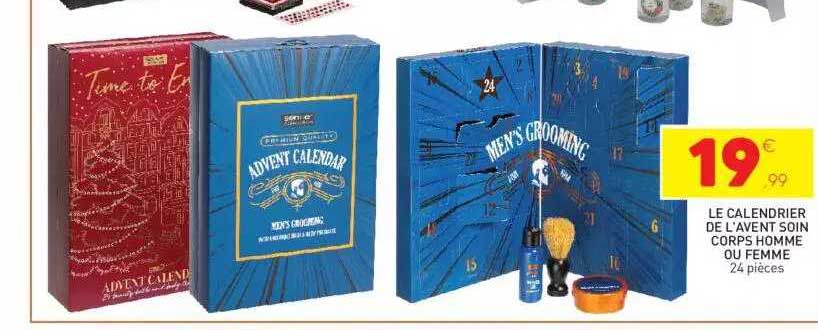 Le Calendrier De L'avent Soin Corps Homme Ou Femme