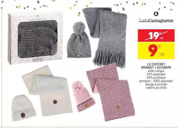 le coffret bonnet + écharpe lulu castagnette