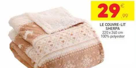 le couvre-lit sherpa