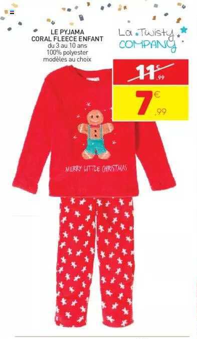 Le Pyjama Coral Fleece Enfant