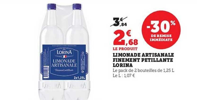 limonade artisanale finement pétillante lorina
