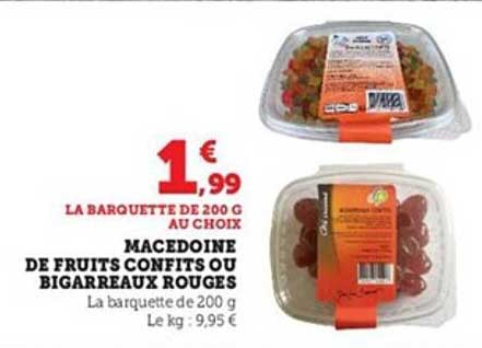 Macédoine De Fruits Confits Ou Bigarreaux Rougs